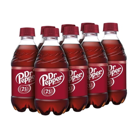 Dr Pepper Soda Pop, 12 fl oz, 8 Pack Bottles