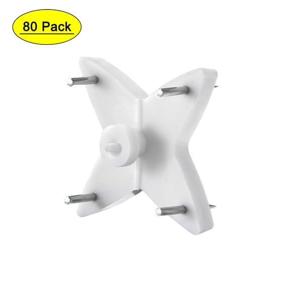 Uxcell 17lbs Hardwall Hanger Wall Non-mark Photo Frame Hooks 80Pack