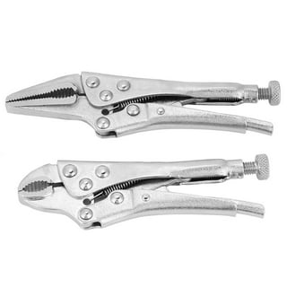 FASTPRO 4-Piece Locking Pliers Set With Heavy Duty Grip, 5, 7 and 10  Curved Jaw Locking Pliers, 6-1/2 Long Nose Locking Pliers Included, Vise  Grip