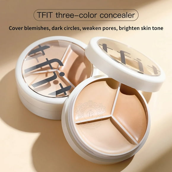Korea Cosmetics TFIT 3-color Concealer Palette Professional Makeup Conceal Cream for Face Eye Contour Dark