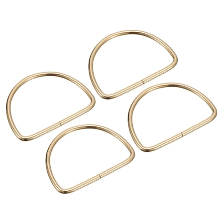Uxcell 4.13 Semicircle Handbag Handle Frame Replacement for Purse Making 4Pack Gold