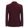 thumbnail image 3 of Cloudstyle Men's Slim Fit One Button Solid Suit Blazer Jacket Casual Party Sport Coat, 3 of 4