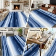 thumbnail image 5 of Area Rug for Living Room, Navy Blue Ombre Non-Slip Indoor Ex Large Carpet for Bedroom/Dining Room, Modern Abstract Art Farmhouse Washable Low-Profile Rectangle Floor Runner Rugs - 8 x 10 Ft, 5 of 7