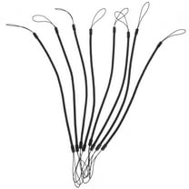 Soimiss 8Pcs Black Pen Leash Spring Strap Convenient Lanyard for Hanging and Easy Access