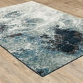 thumbnail image 5 of Oriental Weavers Evolution Area Rug - 0962A - 8'6" x 11'7" - in Blue/ Ivory - Modern Industrial Style, Stain Resistant, Family and Pet Friendly , Dining, Living Room Rug, 5 of 8