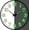 White Green, variant on VIB Wall Clock, 8inch Modern Silent Non-Ticking Wall Clocks Battery Operated with Large Easy-to-Read Numbers Tempered Glass, Decorative Analog Clock for Bedroom Living Room Kitchen Gym,Black Gold