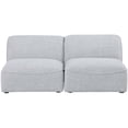 thumbnail image 4 of Meridian Furniture Miramar Canapé Modulaire Gris en Lin Durable Texturé, 4 of 7