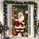 thumbnail image 4 of Cubierta Navideña para Puerta Yww250909006 | Decoración Navideña de Papá Noel (90 X 200 Cm) | Tejido de Poliéster y Licra | Fondo para Fiestas Navideñas | Mantel para Puerta de Entrada, 4 of 6