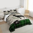 thumbnail image 4 of Homewish Magic Moose Deer Bedding Comforter Set, Woodland Wildlife Twin Comforter Sets, Rustic Adventure Reversible Bedding Set, Microfiber Bedroom Decor, 2-Piece, 4 of 9