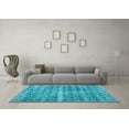 thumbnail image 3 of Ahgly Company Indoor Square Persian Light Blue Traditional Area Rugs, 5' Square, 3 of 4