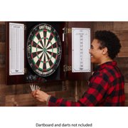 Viper Hudson Steel Tip Dartboard Cabinet with Scoreboard, Mahogany