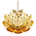 thumbnail image 1 of Incense Holder, Lotus Stick Incense Burner, Incense Holder for Stick/Coil/Cone Incense with Ash Catcher, 1 of 7