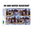 thumbnail image 2 of Moose Cabin Forest Woods Canoe Pattern Home Business Office Sign, 2 of 7