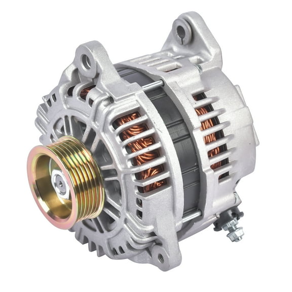NEWZQ 12V 110A Alternator 23100-8J10A Fits Select: 2002-2006 Nissan Altima Sedan 3.5L V6 Silevr 1Pc