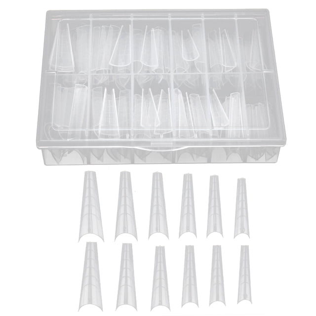Faux Ongles, 120 Pcs Longue Demi-Couverture Ultra Réactive