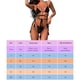 thumbnail image 4 of Traje de baño dividido para mujer Moda Chinlon Solid Beach Party Bikini (S Negro), 4 of 6