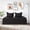 Black, variant on 5-Piece Solid Quilted Daybed Cover Set, Twin Size All-Season Microfiber Bedding with Pillow Shams