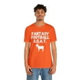 thumbnail image 4 of Funny Fantasy Football GOAT Shirt, Funny Fantasy Football Guru T-Shirt, 4 of 12
