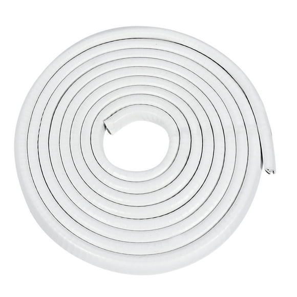 Unique Bargains Edge Trim U Seal Extrusion White U Channel Edge Protector PVC Plastic w Iron Sheet Fits 1/16''-9/64'' Edge 10Ft/3Meter