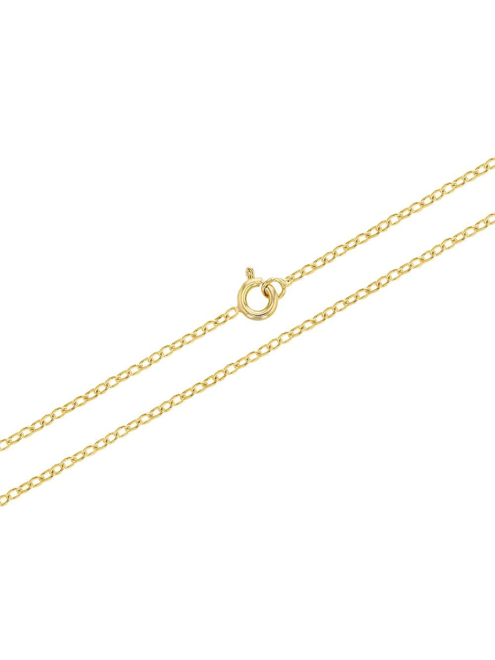 LIFETIME GUARANTEE 16"1mm SQUARE BOX Link 14K Yellow GOLD GL Necklace 