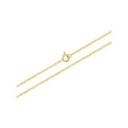 IN SEASON JEWELRY 18k Gold Plated Link Chain Necklace Unisex Girl Boy 16"