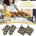 thumbnail image 5 of Cauagu Lilies Flowers Print Oven Mitts and Pot Holders 4 pcs Set,Extra Thicken Long Kitchen Oven Glove Potholders BBQ Gloves-Oven Mitts and Pot Holders(11 Inch), 5 of 6