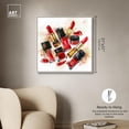thumbnail image 5 of Lipstick and Nail Polish Collection Canvas Glam Art Prints by Art Remedy, Silver Frame, 30" x 30", 5 of 7