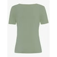 thumbnail image 5 of Women's Casual Short Sleeve Scoop Neck Summer Tops Ribbed Knit Slim Fit Tee Shirts, 5 of 5