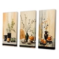thumbnail image 3 of Designart "Cafe Points Coffee Tea painting III" Food & Beverage Wall Art Set Of 3 - Multi-Color Coffee & Tea Gallery Set For Office Decor, 3 of 6