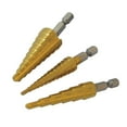 thumbnail image 1 of Silverline - Titanium-Coated HSS Step Drill Set 3pce - 3pce, 1 of 2