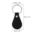 thumbnail image 2 of Unique Bargains Leather Key Fob Kit, PU Leather Key Fob Blanks and Key Rings for Laser Engraving, Black 36 Pack, 2 of 6