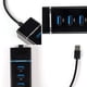 thumbnail image 5 of Hub USB de 4 puertos USB 3.0 C HUB Hub de datos de súper velocidad para Windows, Mac OS, Linux, Macbook, computadora portátil, Notebook, 5 of 8