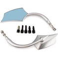 thumbnail image 4 of Chrome Motorcycle Spear Blade Rear View Mirrors for Davidson Cruiser Choppers Bobber Bike, 4 of 6