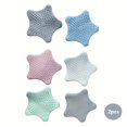 thumbnail image 3 of 2/4/6pcs Starfish Silicone Hair Catchers For Shower, Bathroom Hair Drain Cover Stopper, Bath Hair Catcher, Hair Strainer, Shower Floor Drain Protector With 5 Suction Cups Suit For Bathtub And Kitchen, 3 of 5