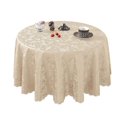 thumbnail image 2 of Waterproof Vinyl Round Oilcloth Tablecloth Wipeable Heavy Duty Spill-Proof Floral Table Cover for Dining Room Picnic Banquet Party Outdoor and Indoor, 2 of 3
