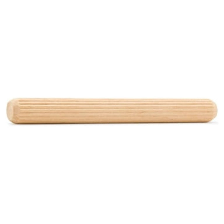 Wooden Dowel Pins 2 x 7/16 inch, Pack of 500 Fluted Dowel Joints for  Woodworking, Furniture and Crafts, by Woodpeckers 