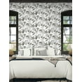 thumbnail image 4 of NextWall Greystone Boho Leaf Trail Peel and Stick Wallpaper, 4 of 9