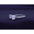 thumbnail image 4 of 1 2/3 CT 6MM Round Shape & 6.5MM Heart Cut Lab Created Moissanite Diamond Toi Et Moi 2-Stone Engagement Wedding Ring For Women In 14K White Gold Over Sterling Silver (G-H/VVS1, 1.66 Cttw)-8.5, 4 of 7