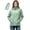 #0011-Green, variant on Rain Jacket Women Hooded Zip Up Elastic Cuff Packable Waterproof Fabric Jackets for Women Regular Fit Outdoor Hiking Water Resistant Womens Outerwear