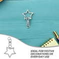 thumbnail image 3 of OUNONA 30Ud Para Llaveros Metal Cristal Plata Con Clip Giratorio Y Resistente, 3 of 8