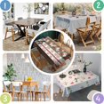 thumbnail image 5 of Pioneer Flower Floral Print Pattern Rectangle Tablecloth 60"x120", Waterproof Polyester Table Cloth, Wipeable Spillproof for Dining Camping Indoor Outdoor, 5 of 6