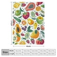 thumbnail image 4 of Orinice Fruits Vegetables Pattern Warm Lightweight Blanket Soft Fleece Blankets Throw Blanket Living Rooms Sofa Decor Cow Gifts All Seasons Excellent Hand Feel Blanket 50x60in, 4 of 6