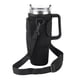 thumbnail image 1 of Bolsa para botella con asa, bolsa portátil para botella de agua con bolsillo para teléfono para tazas de 40 oz C, color negro, 1 of 5