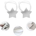 thumbnail image 5 of Alzapaños magnéticos para cortina Juego de 2 Alzapaños magnéticos para cortina con estrella plateada Alzapaños magnéticos para cortina con hebillas para la decoración del hogar kaili Sencillez, 5 of 5