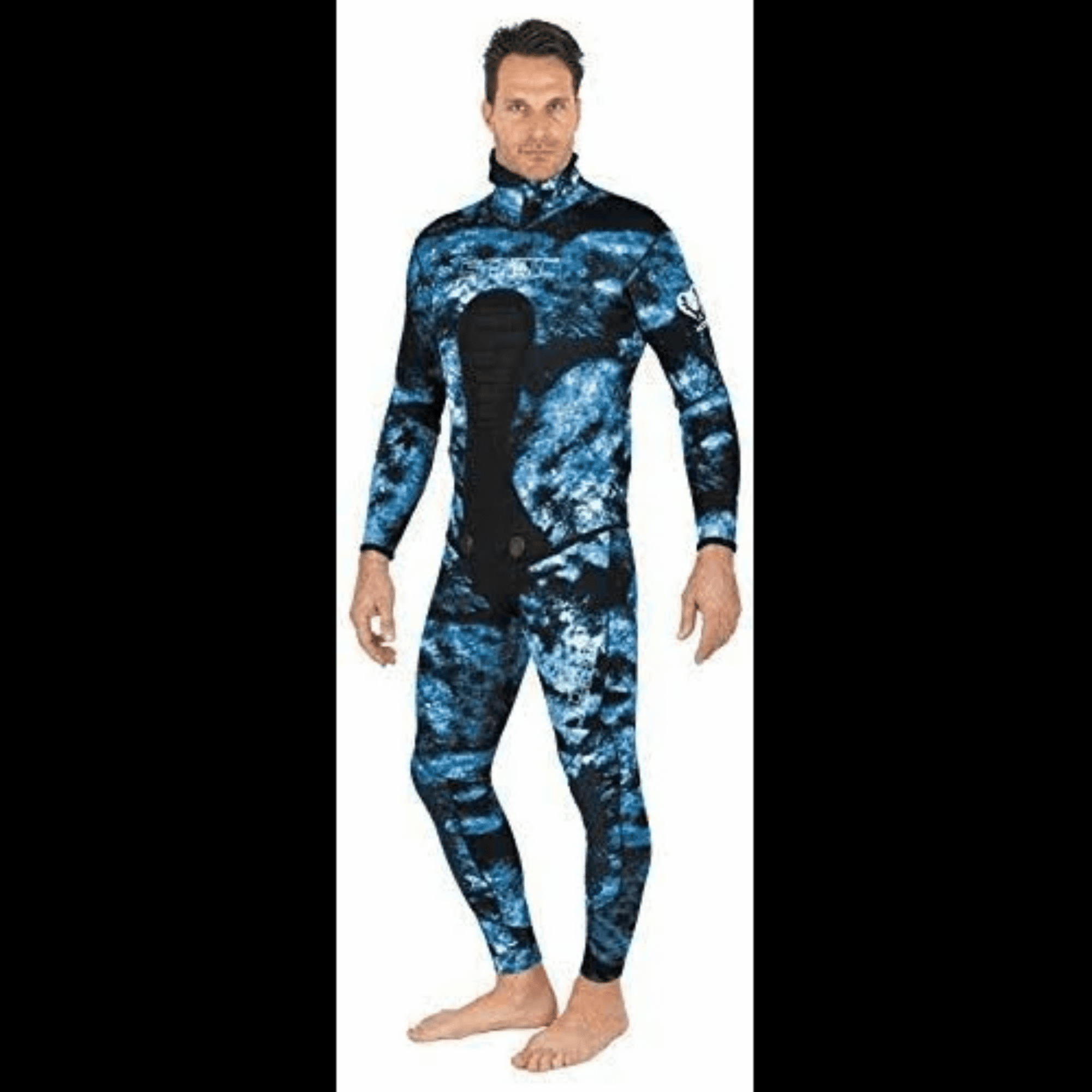 Seac Mens Tattoo 5mm Camo Two-Pieces Design with Super Stretch Armpit Pants 