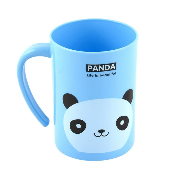 Modèle de Panda en Plastique Brossant le Porte-Brosse à Dents Bleu