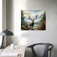 thumbnail image 3 of COMIO Entrance Painting Canvas Prints Golden Deer  Animal Wall Art for Living Room Luxury Pictures Modern Decor, 3 of 4