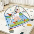 Funsmile Infant Activity Mat with Tummy Time Feature, 5 Toys, Motor
