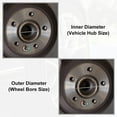 thumbnail image 4 of czcpp-4pcs Plastic 73.1mm to 54.1mm Car Hub Centric Rings Wheel Bore Center Spacer, 4 of 4