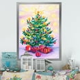 thumbnail image 1 of Designart Beautiful Christmas Tree Art Traditional Framed Wall Art, 1 of 4